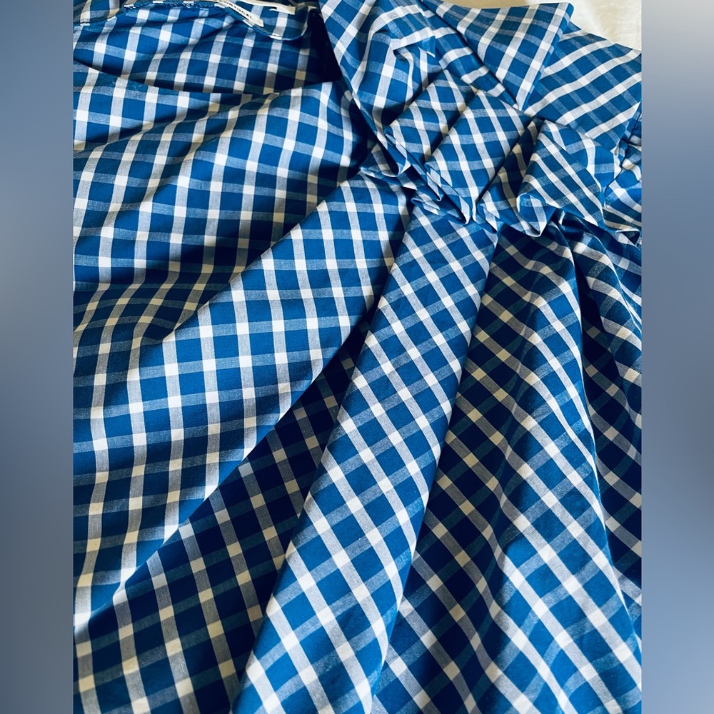 NWOT Isabel Marant bue and white checked top size 36, worn twice - Picture 2 of 10